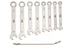 BGS technic Očkoploché klíče extra krátké, velikosti 4-10 mm, sada 8 ks - BGS 8646