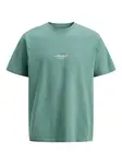 JACK & JONES Tričko 'JJESoho'  vodová / biela