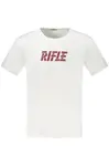 Bílé pánské triko RIFLE s krátkým rukávem