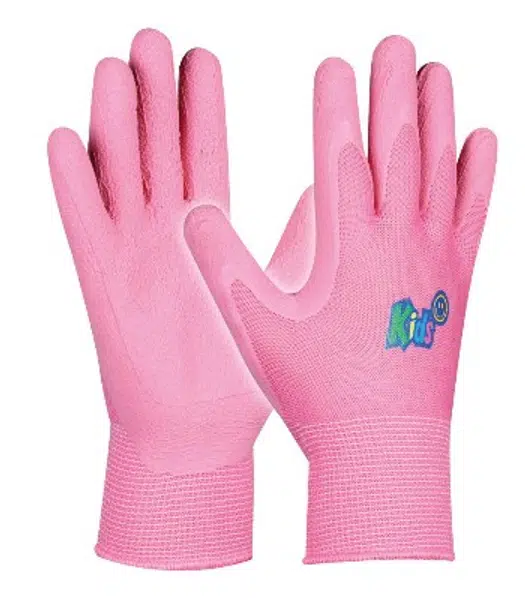 GEBOL Dětské pracovní rukavice KIDS PINK, růžové, velikost 5