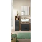 MID.YOU KOUPELNA černá, tmavý dub