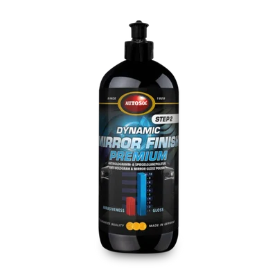 Autosol Dynamic Mirror Finish Premium finální pasta na lak, leštící pasta, láhev 1 litr