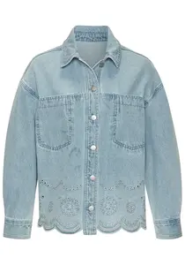 BUFFALO Prechodná bunda  modrá denim