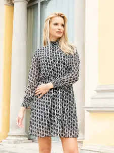 Resti Patterned high neck dress - Clothing
