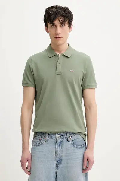 Tommy Jeans polo pánské bavlněné
