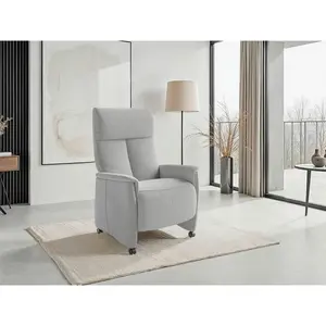 Sit & More RELAXAČNÍ KŘESLO, textil, barvy stříbra
