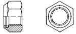 MDtools Matice 6hranné samojisticí DIN 985, rozměr M12x1,75 mm, výška 12 mm, balení 6 kusů Velikost: M6x1 mm