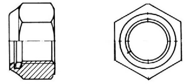 MDtools Matice 6hranné samojisticí DIN 985, rozměr M12x1,75 mm, výška 12 mm, balení 6 kusů Velikost: M6x1 mm
