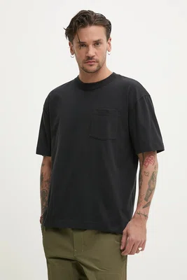 Bavlněné tričko Hollister Co. černá barva, KI324-5062