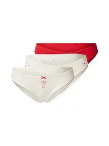 ETAM Nohavičky 'Johnnie'  krémová / ružová / červená