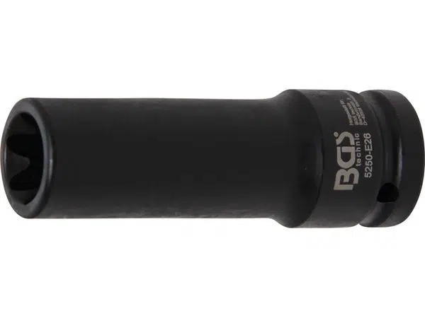 BGS Technic BGS 5250-E26 Nástrčná hlavice 3/4" E-Profil E26, prodloužená, silová