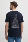 Bavlněné tričko Tommy Hilfiger tmavomodrá barva, s potiskem, MW0MW38614