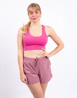 Patagonia W's Maipo Mid Impact Bra Luminous Pink M