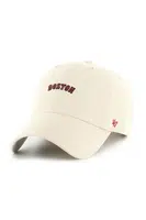 Bavlněná baseballová čepice 47 brand MLB Boston Red Sox béžová barva, s aplikací, B-BSRNS02GWS-NT