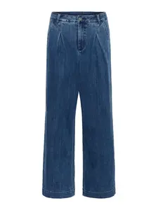 Kaffe Plisované rifle 'KALea'  modrá denim