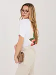 Bílé triko s nápisy
