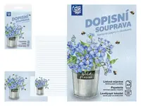 Dopisní papír barevný LUX 5+10 (Květy)