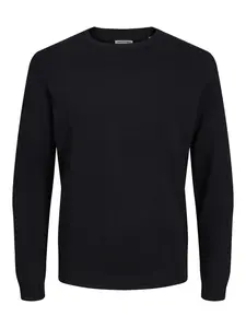 Jack & Jones Plus Sveter  čierna