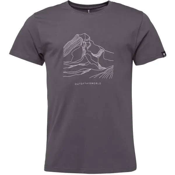 FUNDANGO MOUNTAIN Pánské tričko, tmavě šedá, velikost