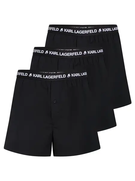Karl Lagerfeld Boxerky  čierna / biela
