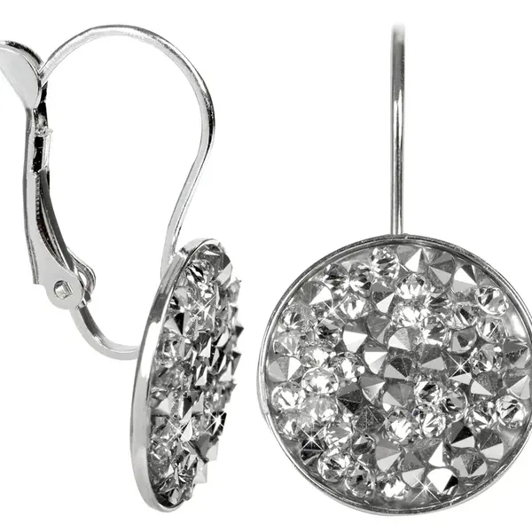 Levien Elegantní náušnice Rocks Crystal Cal