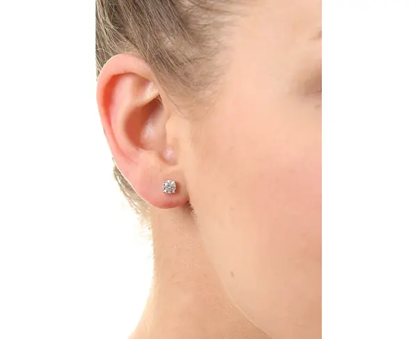 MOISS Půvabné peckové náušnice se zirkony E000143 0,5 cm