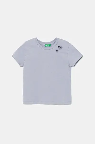 Dětské tričko United Colors of Benetton modrá barva, 3P4ZC10O0