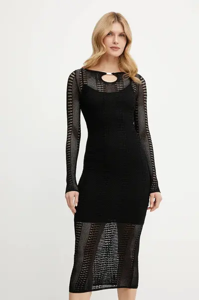 Šaty Marciano by Guess EMMA černá barva, maxi, přiléhavé, 5GGK45 5869Z