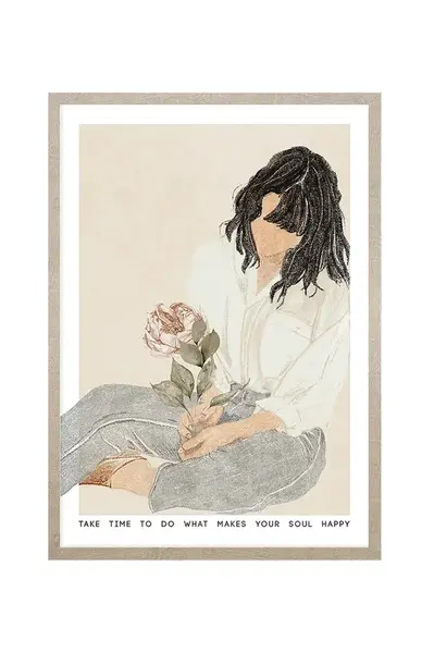 Nástěnná dekorace v rámu home & lifestyle