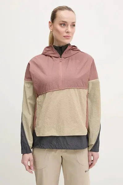 Outdoorová bunda adidas TERREX Xploric hnědá barva, přechodná, JF1503