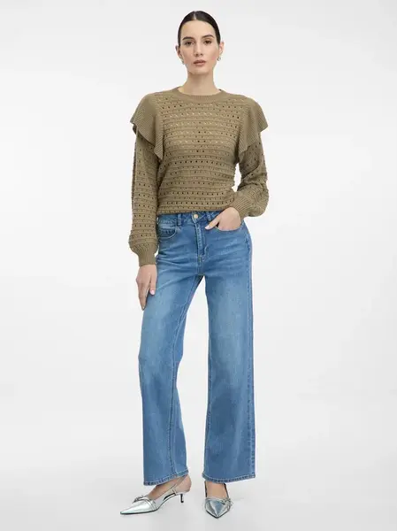 Modré dámské wide leg džíny ORSAY - Dámské