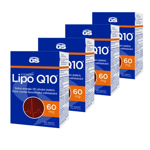 GS Koenzym Lipo Q10® 60 mg, 4 × 60 kapslí