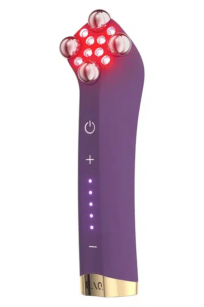 Přístroj pro modelování obličeje s LED diodami a dvojitým mikroproudem FOREO FAQ 401 fialová barva