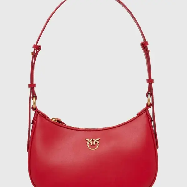 Kožená kabelka Pinko červená barva, 102790.A0F1