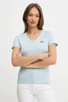 Bavlněné tričko Hugo Blue dámské, černá barva, 50513667