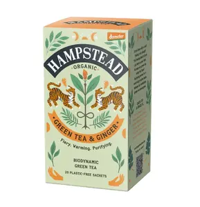 Hampstead Tea BIO Zelený čaj se zázvorem a citronovou trávou 20x2 g