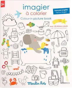 MOULIN ROTY Omalovánková knížka se samolepkami