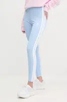 Legíny adidas Essentials dámské, modrá barva, s aplikací, JE0070