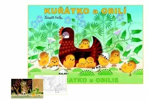 Kuřátko a obilí - Omalovánky A5