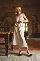 Marisse Women's Skirt L-Sc-4607 L.Beige