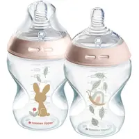 Tommee Tippee Natural Start Anti-Colic dojčenská fľaša Slow Flow 0m+ 2x260 ml