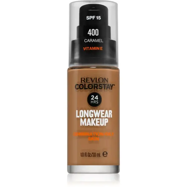 Revlon Cosmetics ColorStay™ SPF 15 dlhotrvajúci zmatňujúci make-up pre mastnú a zmiešanú pleť odtieň 400 Caramel 30 ml