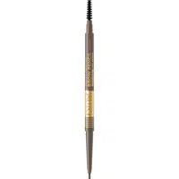 Eveline Cosmetics Micro Precise vodeodolná ceruzka na obočie s kefkou 2 v 1 odtieň 02 Soft Brown 4 g