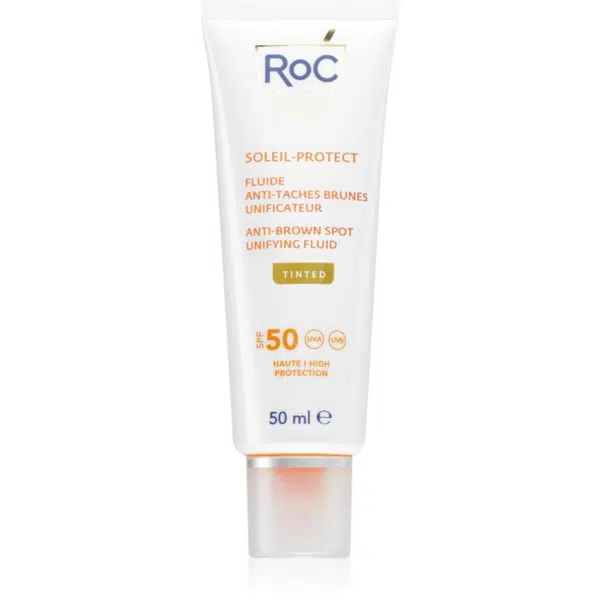 RoC Soleil Protect Anti Brown Spots Unifying Fluid Tinted tónovaný fluid pre zjednotenie pleti SPF 50 s vitamínom C 50 ml