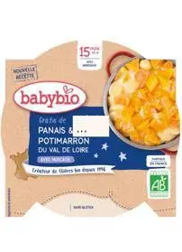 BABYBIO Good Night menu gratinovaný paštrnák s dýňou 260 g