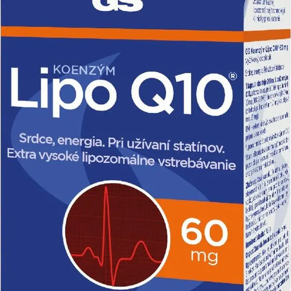 GS Koenzym Lipozomálny Q10 60 mg 60 kapsúl