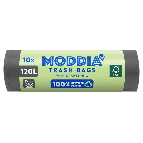 MODDIA Odpadkové vrecia so zaťahovacou páskou 10 x 120 l