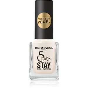 Dermacol 5 Day Stay Extreme Pearl lak na nechty s perleťovým leskom odtieň 1 11 ml