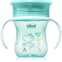 Chicco 360 Perfect X 12m+ tréningový hrnček s držadlami Teal 200 ml