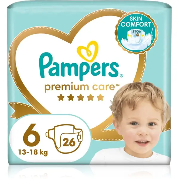 Pampers Premium Care Size 6 jednorazové plienky 13-18 kg 26 ks